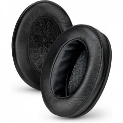 Sheepskin Leather Angled Memory Foam Earpad - Suitable for Large Over The Ear Headphones - AKG, Hifi