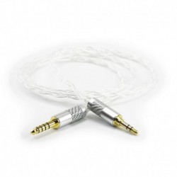 4.4mm Balanced Male to 3.5mm 1/8" TRS Stereo Male Audio Cable Compatible with Sony WM1A, NW-WM1Z, PH