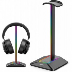 RGB Headphone Stand and Headphone Stand for Desk Black