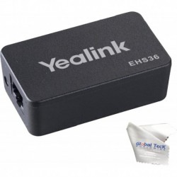 Global Teck Bundle of Yealink EHS36 Wireless Headset Adapter for Yealink IP Phones T48S, T48G, T46S,