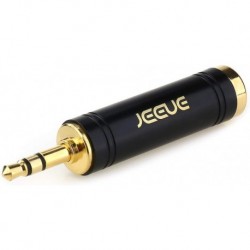 3.5mm(1/8") Male to 3.5mm(1/4") Female Headphones Adapter Pure Copper Jack Adaptor -Black