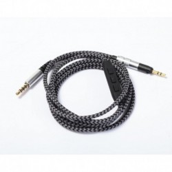 1Headphone Replacement Cable with Remote Mic for Sennheiser HD598 HD558 HD518 Accessories Spare Part