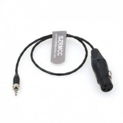 Locking 3.5mm TRS Plug to XLR 3 Pin Female Microphone Cable for Sony UWP-D Series Wireless Transmitt