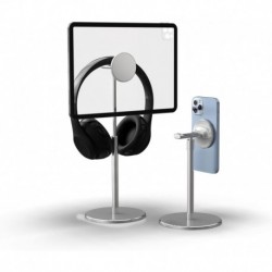 Cell Phone and Gaming Headset Stand, Headphone Holder, Magnetic Phone Stands, Aluminum Desktop Headp