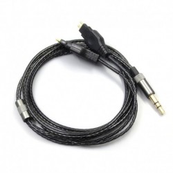 Oxygen-Free Nylon Audio Extension Cable for Sennheiser HD414 HD420 HD430 HD650 HD600 HD580