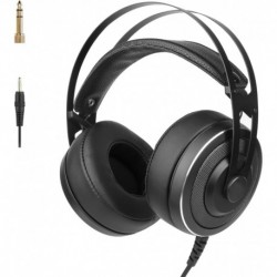 Wired Over Ear DJ Headphones Studio Monitor & Mixing DJ Hi-Fi with 50mm Neodymium Drivers and 1/4 or