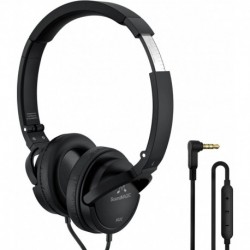 P22C Lightweight On Ear Headphones Wired with Microphone, Comfortable and Portable HiFi Stereo Heads