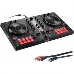 DJ Control Inpulse 300 2-Deck USB DJ Controller for Serato DJ Lite and DJUCED Bundle with 6' Compreh