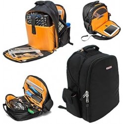 Prime DJ Backpack for DVS, Mobile, or Club Gigs, Bag Carry Mixers S9, 62, etc, Laptop, Stand, Tablet