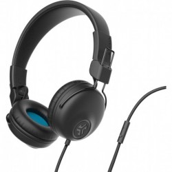 Studio Wired On-Ear Headphones, Black, Tangle Free Cord, Ultra-Plush Faux Leather with Cloud Foam Cu