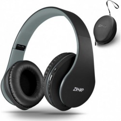 Bluetooth Headphones Over-Ear, Foldable Wireless and Wired Stereo Headset Micro SD/TF, FM for Cell P