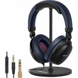 Long Cord Headphones for TV & PC with Headset Stand, Volume Control & Mic, 23.9ft / 7M Extra-Long Co