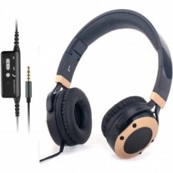 Active Noise Cancelling Headphones with Microphone and Airplane Adapter, Folding and Lightweight Tra