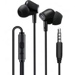 Wired Earbuds Headphones with Microphone Noise Isolating Stereo Bass in-Ear Earphones – for Smartpho