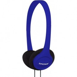 Koss KPH7B Portable On-Ear Headphone with Adjustable Headband - Blue