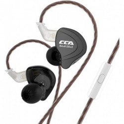 CCA C10 Wired Earbuds in-Ear Headphones with Microphone,4BA+1DD 5 Driver in-Ear HiFi Metal Earphones