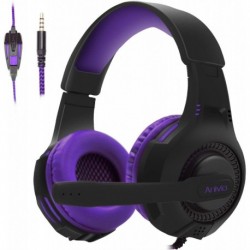 Anivia Headphones with Microphone Surround Sound Active Noise Canceling Wired Gaming Headphones - 3.