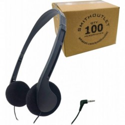 100 Pack Student Headphones in Bulk for Schools, Classrooms, Student Testing, Library, Computer Labs