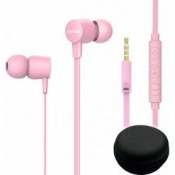 Joymiso Tangle Free Earbuds for Kids Women Small Ears with Case, Comfortable Lightweight in Ear Head