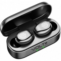 Slim Travel Wireless V5.3 Earbuds Compatible with Panasonic Toughpad FZ-X1 Updated Micro Thin Case w