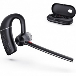 BH71 Bluetooth Headset, Wireless Bluetooth Earpiece with Noise Canceling Microphone, Hands Free, Mut