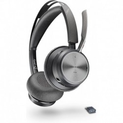 Voyager Focus 2 UC Wireless Headset with Microphone (Plantronics) - Active Noise Canceling (ANC) - C