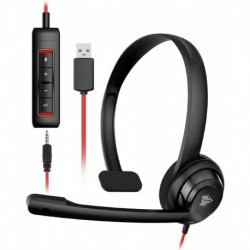 HW02 USB Headset with Microphone,Work Headset with Mic&in-line Control, Super Light, Ultra Comfort C