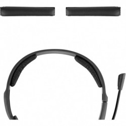 Protein Leather Headband Pad Compatible with Jabra, Plantronics, Sennheiser, VXI BlueParrott, Headph