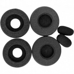 Foam Ear Pads Replacement Cover Cushions Compatible with Plantronics HW251N HW261N HW510 HW520 Black