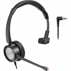 2.5mm Telephone Headset with Microphone Noise Cancelling Wired Headphones with Mic for Call Center O