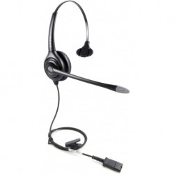 Monaural Headset with Noise Cancelling Microphone with QD (Quick Disconnect),Compatible and Plantron