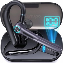 Bluetooth Headset Wireless Earpiece 60Hrs Playback Built-in Dual Mic Noise Canceling Wireless Headse