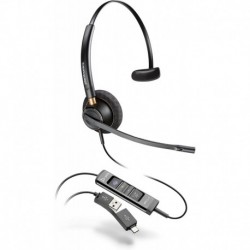 Plantronics Poly - EncorePro 515-M USB-A and USB-C USB Headset Optimized for Teams - Hold & Call Ans