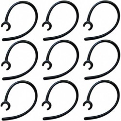 Universal Small Clamp Bluetooth Ear Hook Loop Clip Replacement - Set of 9 Piece Black