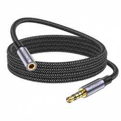 3.28FT/1Meter 3.5mm Extension Cable Male to Female Stereo Audio Cord Extension Cable Nylon Braided C