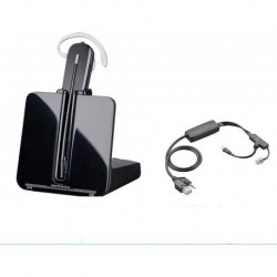 CS540 Convertible Wireless Headset with EHS Cable APP-51, Bundle for Polycom Phone Systems