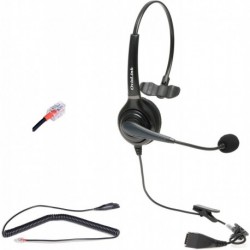 Zultys Phone Headset | Dual Ear Noise Canceling Call Center Headset Compatible with Zultys phone | P