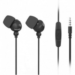 303759 Plugz Plus mic Earphones with Microphone 3.5 mm Jack Black