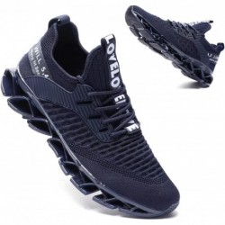 Men's Fashion Sneakers Breathable Mesh Running Shoes Blade Non Slip Soft Sole Casual Athletic Walkin