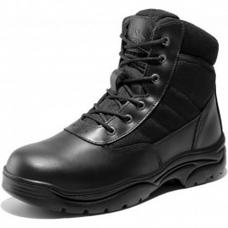 Men's Waterproof Tactical Work Boots Leather Outdoor Hiking Military 6 Inches Motorcycle Combat Boot