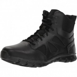 Men's Rb8605 Sublite Cushion Tactical 6" Soft Toe Boot with Side Zipper Black Military