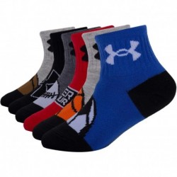 Boys Multi Pack Printed Quarter Sock