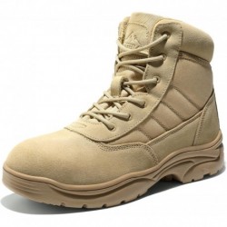 Men's Waterproof Tactical Work Boots Leather Outdoor Hiking Military 6 Inches Motorcycle Combat Boot