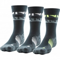 Men's Elevated Novelty Crew Socks, 3-Pairs