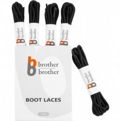 Boot Laces (5 Pairs) of Heavy Duty and Durable Round Shoelaces for Work, Hiking and Walking Boots