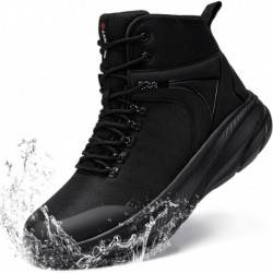 Waterproof Hiking Boots for Men 6 Inches Slip Resistant Lightweight Military Tactical Work Boots Pol