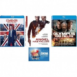 Gerard Butler Triple Feature Olympus Has Fallen, London Has Fallen, Angel Has Fallen 3 Disc Blu Ray