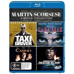 4 Movies - Martin Scorsese Collection - Taxi Driver / Cape Fear / Casino / Shutter Island - Blu-ray