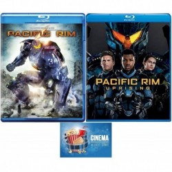 Pacific Rim & Pacific Rim Uprising 2 Blu Ray Set Feature Film Bundle Idris Elba Includes Glossy Prin