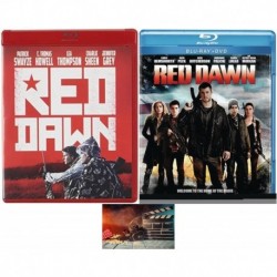 Red Dawn Double Feature Original & Remake 2 Blu Ray Set Includes Glossy Print Movie Camera Art Card